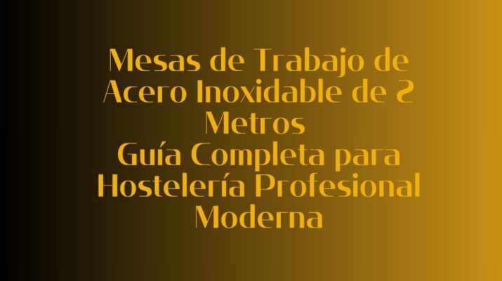 Mesas de Trabajo de Acero Inoxidable de 2 Metros: Guía Completa para Hostelería Profesional Moderna