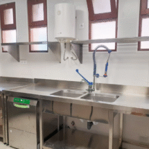 Renovación completa de la cocina del comedor escolar y social en San Esteban de Litera