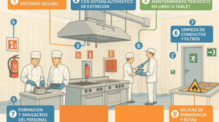 Seguridad en cocinas escolares: cómo aplicar la normativa correctamente
