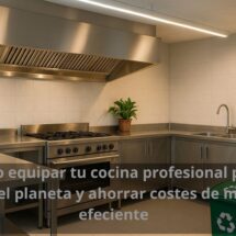 Cómo equipar tu cocina profesional para cuidar el planeta y ahorrar costes de manera eficiente