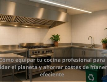 Cómo equipar tu cocina profesional para cuidar el planeta y ahorrar costes de manera eficiente
