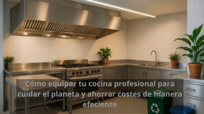 Cómo equipar tu cocina profesional para cuidar el planeta y ahorrar costes de manera eficiente