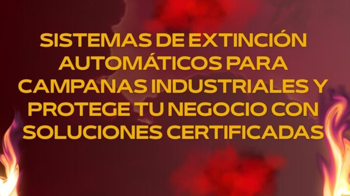 Sistemas de extinción automáticos para campanas industriales y protege tu negocio con soluciones certificadas. Seguridad esencial en cocinas industriales.