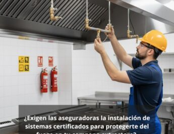 ¿Exigen las aseguradoras la instalación de sistemas certificados para protegerte del fuego en tu campana extractora?