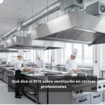 Qué dice el RITE sobre ventilación en cocinas profesionales: Guía completa y actualizada sobre la aplicación del RITE en cocinas industriales.