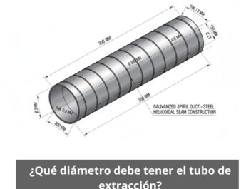 ¿Qué diámetro debe tener el tubo de extracción? Guía técnica completa para dimensionar correctamente un sistema de extracción profesional.