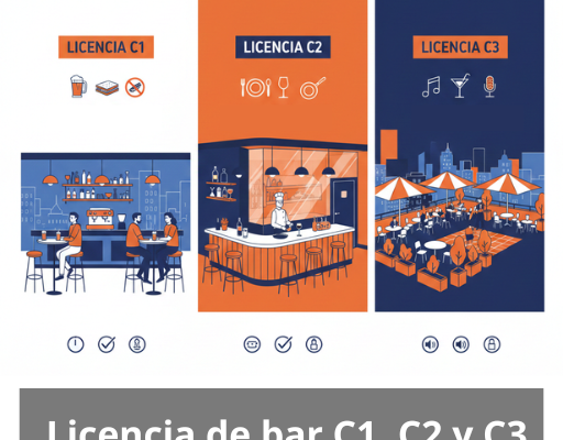 Licencia de bar C1, C2 y C3. Guía avanzada para comprender y gestionar correctamente las licencias de actividad en hostelería.
