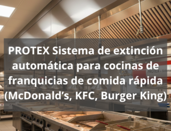 Sistema de extinción automática para cocinas de franquicias de comida rápida. Protección avanzada y rendimiento superior en entornos de alto riesgo.