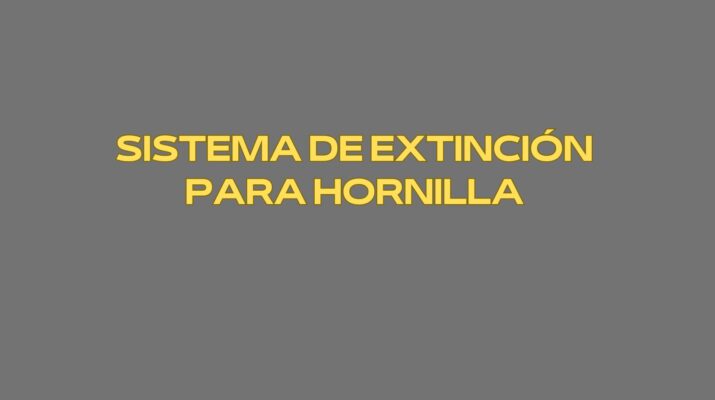 Sistema de extinción para hornilla. Protección avanzada y seguridad integral en cocinas profesionales.