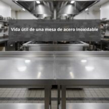 Vida útil de una mesa de acero inoxidable. Durabilidad profesional como estándar de rendimiento.