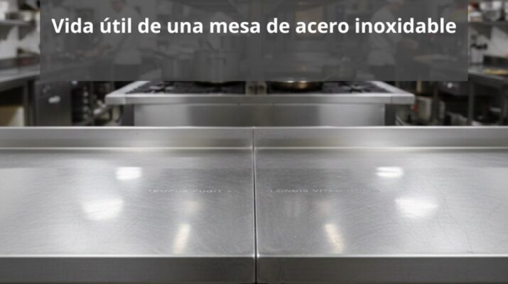 Vida útil de una mesa de acero inoxidable. Durabilidad profesional como estándar de rendimiento.