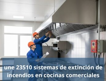 UNE 23510 sistemas de extinción de incendios en cocinas comerciales. Normativa esencial para la protección real en cocinas profesionales.