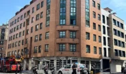 Un incendio en la cocina de un hotel de Gijón provoca tensión en una céntrica calle de la ciudad
