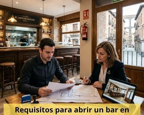Requisitos para abrir un bar en Segovia
