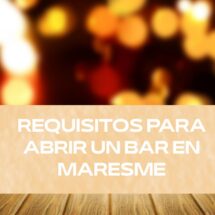Requisitos para abrir un bar en Maresme