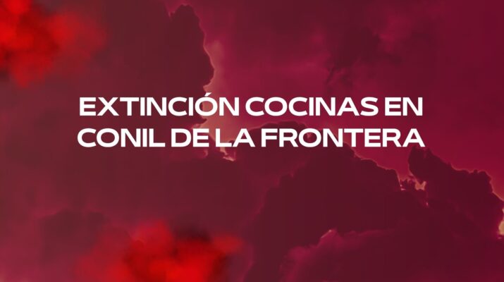 Extinción cocinas en Conil de la Frontera
