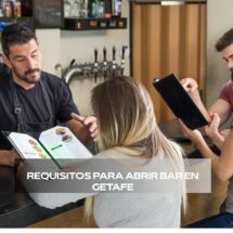 Requisitos para abrir bar en Getafe