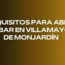 Requisitos para abrir un bar en Villamayor de Monjardín