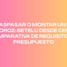 ¿Traspasar o montar un bar en Oroz-Betelu desde cero? Comparativa de requisitos y presupuesto