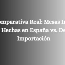 Comparativa Real: Mesas Inox Hechas en España vs. De Importación