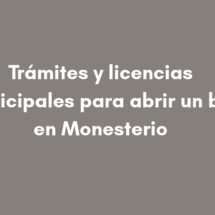 Trámites y licencias municipales para abrir un bar en Monesterio