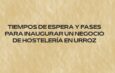 Tiempos de espera y fases para inaugurar un negocio de hostelería en Urroz