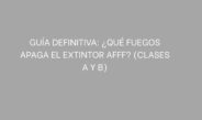 extintor AFFF