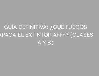 extintor AFFF