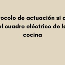 Protocolo de actuación si arde el cuadro eléctrico de la cocina. Cuando una chispa obliga a detener toda la actividad de una cocina profesional.