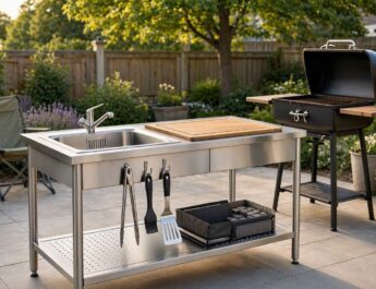 Todo lo que debes tener en cuenta al comprar una mesa de acero inoxidable para la terraza o el jardín. Claves para elegir una superficie de trabajo adecuada