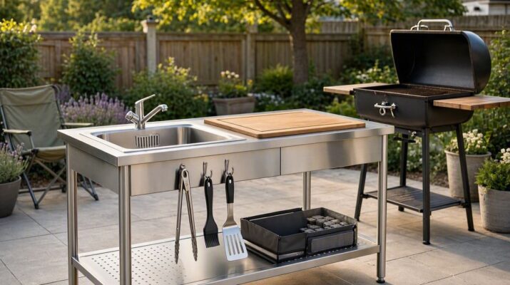 Todo lo que debes tener en cuenta al comprar una mesa de acero inoxidable para la terraza o el jardín. Claves para elegir una superficie de trabajo adecuada